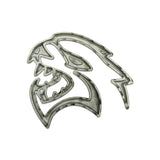 2pcs Dodge Hellcat Logo Metal Car Rear Sticker Fender Side Emblem Badge Decal
