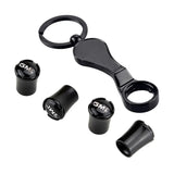 4pcs/set GMC Logo Car Air Valve Stem Caps Auto Tyre Valve Covers with Wrench