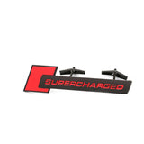 Audi Supercharged Metal Car Front Grille Emblem Badge Sticker