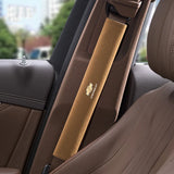 2pcs 33cm Chevrolet Logo Suede Car Seat Safety Belt Pads Shoulder Protection Cover