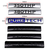 Peugeot 350THP 380THP PURE TECH ABS Car Rear Sticker Auto Fender Side Emblem Badge
