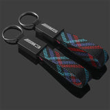 BMW M3 M5 Oxford Webbing Metal Car Keychain Pendant