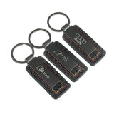Audi RS Sline Metal Carbon Leather Car Keychain