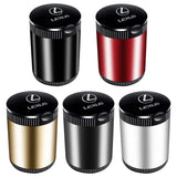 Lexus Metal Car Ash Tray Auto Ashtray Cigarette Holder Box with LED Light