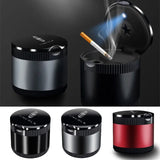 Lincoln Metal Car Ash Tray Auto Ashtray Cigarette Holder Box with LED Light