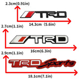 Toyota TRD Metal Car Rear Sticker Side Emblem Badge Decal