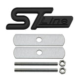 7.9x2.7cm Ford ST Line Metal Car Front Grille Emblem Badge Decal