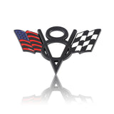 Chevrolet V8 Flag Metal Car Rear Sticker Decal Auto Trunk Emblem Badge