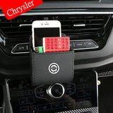 For Chrysler 200 Voyager Delta Grand 200c 300c Pacifica Sebring PT Cruiser Car Air Outlet Phone Storage Box Organizer Bags