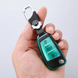 Audi Logo PU Leather Car Keyring Keychain