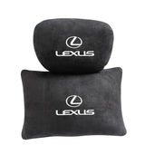 For Lexus Car Comfort Suede Neck Care Waist Pillow Interior Accessories