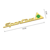 Alfa Romeo Sportiva Clover Logo Metal Car Side Body Sticker Decal Emblem Badge