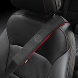 2pcs/set Alfa Romeo Suede Car Safety Belt Pads Shoulder Covers