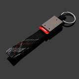 Audi Logo Oxford Webbing Metal Car Key Chain Keychain Pendant