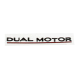 Tesla DUAL MOTOR Logo ABS Car Rear Sticker Emblem Badge Decal