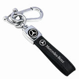 Mercedes Benz PU Leather Car Logo Keyring Keychain