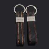 Mercedes Benz AMG Carbon Leather Car Keyring Keychain Pendant