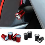 4pcs/set Volkswagen VW Logo Car Air Valve Stem Caps Auto Tyre Valve Covers