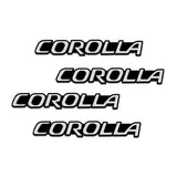 4pcs/set Toyota Rav4 Prado Corolla CHR Hilux Auris Avensis Prius YARIS Metal Car Stereo Sticker Auto Audio Emblem Decal