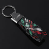 Volkswagen VW Lupo Logo Oxford Webbing Car Keychain Pendant Key Chain Holder