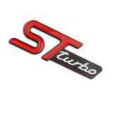 Ford ST Turbo Metal Car Side Sticker Trunk Emblem Badge Decal