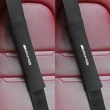 2PCS Mercedes Benz AMG Car Seat Belt Covers Suede Shoulder Pads Protection