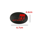 Aluminium Alloy Car Steering Wheel Center Sticker for  GR Sport Corolla Rav4 Auris Yaris Prius C-HR Trunk Side Badges