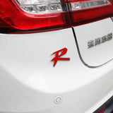 Car Front Grille Sticker Auto Body Side Decal Badge R Logo for Honda Crosstour Odyssey Insight Elysion CRZ Vezel City Civic