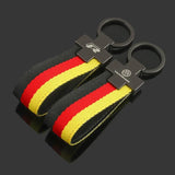 Volkswagen VW R Nylon Webbing Car Keychain Pendant Key Chain Holder