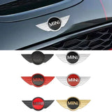 Metal Car Front Hood Cover Sticker for Mini COOPER Logo S Countryman Clubman JCW R50 R52 R56 Rear Tail Emblem Decal Accessories