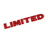 Jeep LIMITED Logo Letter Car Rear Sticker Decal