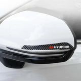 6pcs/set Hyundai Carbon Fiber Car Door Anti-Scratch Sticker Door Side Protection Bumper Strips