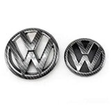 Auto Accessories 130mm Car Front Grille Center Badge 100mm Rear Trunk Emblem for Volkswagen VW Jetta MK6 2011-2014 5C6853601