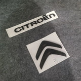 2pcs Citroen ABS Car Hood Rear Trunk Sticker Badge Decal