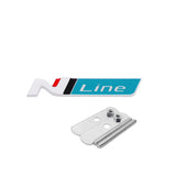 Hyundai N Line Logo Metal Car Front Hood Grille Emblem Badge Decal