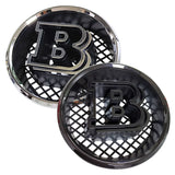 185mm Mercedes Benz Brabus ABS Car Front Grille Emblem Badge