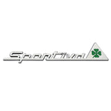 Alfa Romeo Sportiva Clover Logo Metal Car Side Body Sticker Decal Emblem Badge