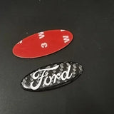 58x22mm Ford Epoxy Carbon Car Steering Wheel Sticker Decal