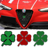 Alfa Romeo Clover Metal Car Front Grille Emblem Badge Decal