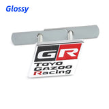 Car Grille Emblem Rear Decal for GR Toyo Gazoo Racing CHR Avalon Supra Corolla Rav4 Avensis Auris Yaris Head Trunk Badge