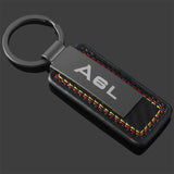 Audi A3 A5 A7 A8 A4L A6L A8L Car Logo Leather Key Chain Key Ring Pendant