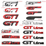 Peugeot GTI GT GTline Metal Car Rear Sticker Decal Auto Body Fender Side Emblem Badge