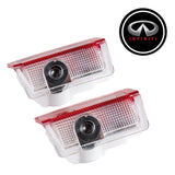 2PCS Car Door Welcome Laser Shadow Lamp Projector LED Light for Infiniti Q30 QX30 2016-2019