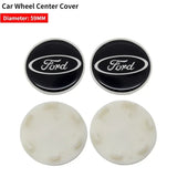 4pcs/set 54/55/59/66/68mm Ford RS Car Wheel Center Hub Caps Hub Covers