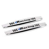 2pcs Volkswagen Rline GTI  ABT Metal Car Fender Side Badge Decal Rear Emblem Sticker