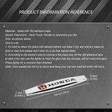 2pcs Honda Mugen Typer Logo Metal Car Fender Side Badge Decal Rear Emblem Sticker