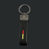 Mercedes Benz AMG Suede Car Keychain Key Rings Holder Pendant