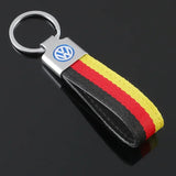 Volkswagen VW Nylon Webbing Car Keychain Pendant Key Chain Holder