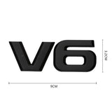 3D Metal V6 V8 Car Sticker Emblem Rear Badge for Toyota