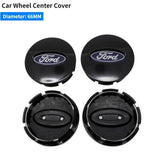 4pcs/set 54/55/59/66/68mm Ford RS Car Wheel Center Hub Caps Hub Covers